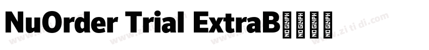 NuOrder Trial ExtraB字体转换